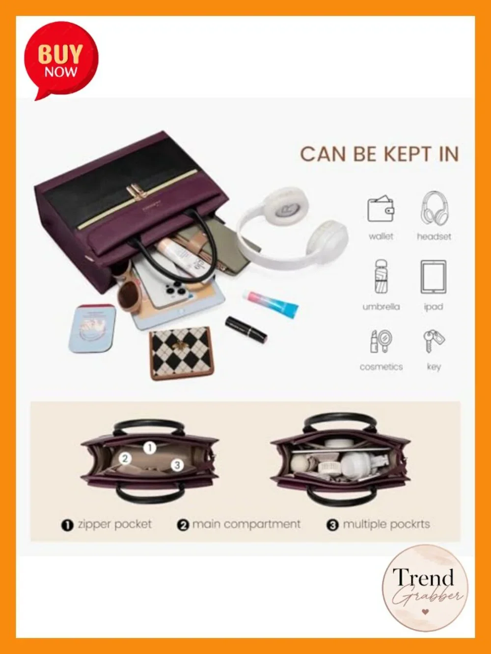 Faux Leather Satchel Crossbody Bag Tote Shoulder Bag for Women